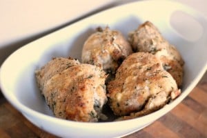 Stuffed Roasted Garlic and Herb Cream Cheese Chicken