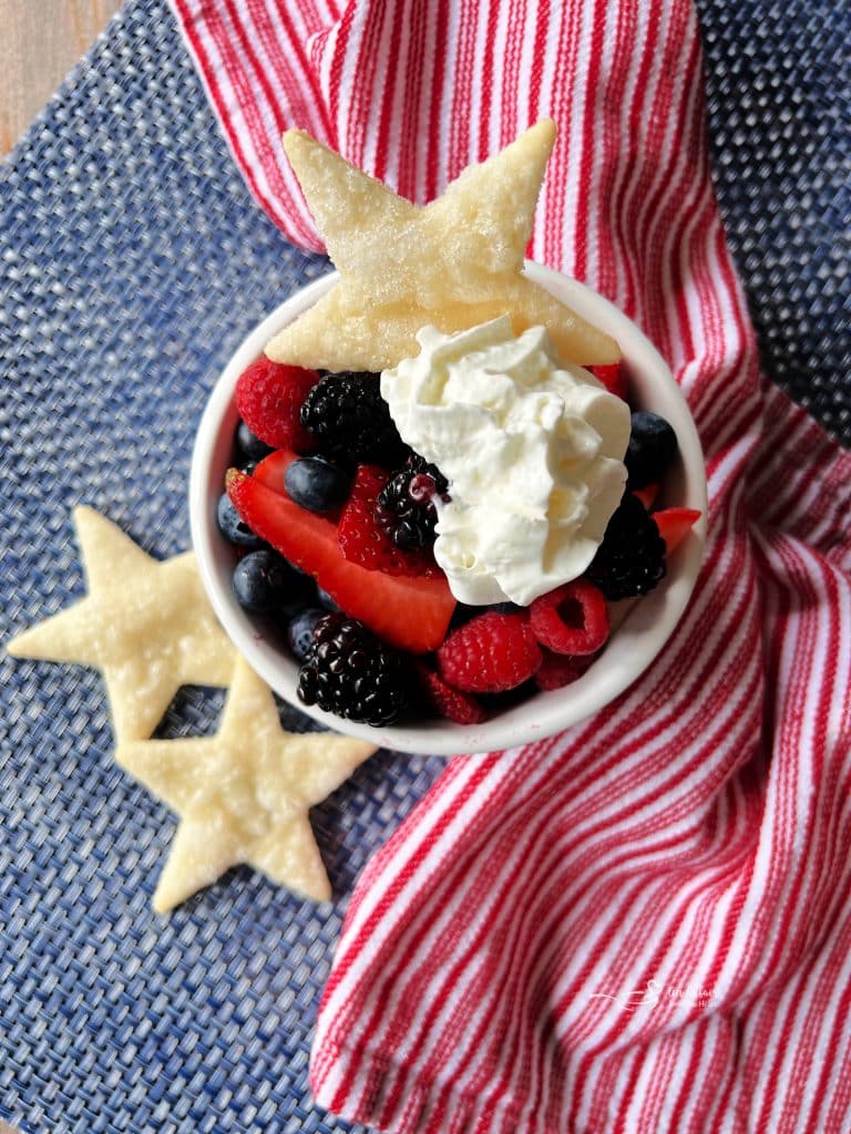 Deconstructed Patriotic Pies