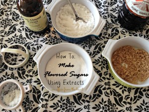 how to flavor sugar using extracts