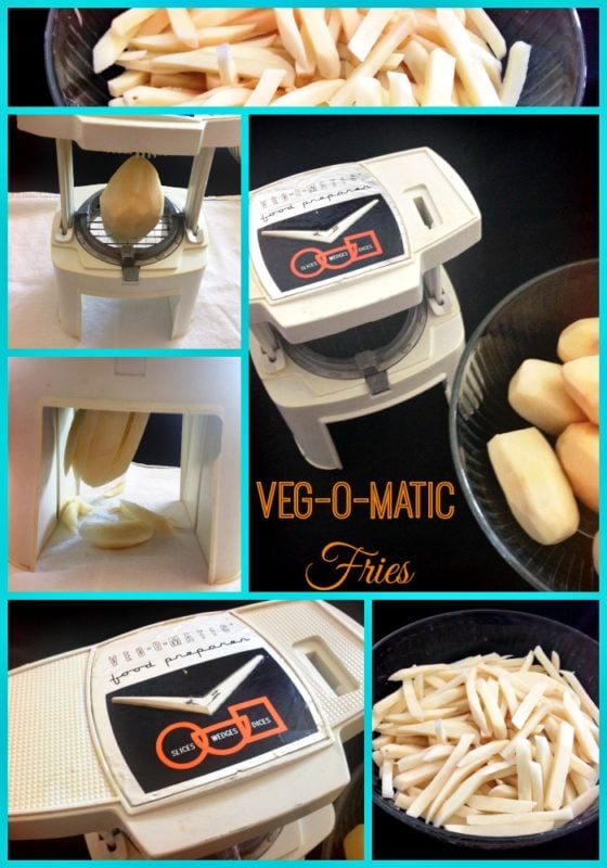 photos of an old fashioned veg-o-matic french fry maker