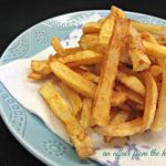 homemade french fries on a plate