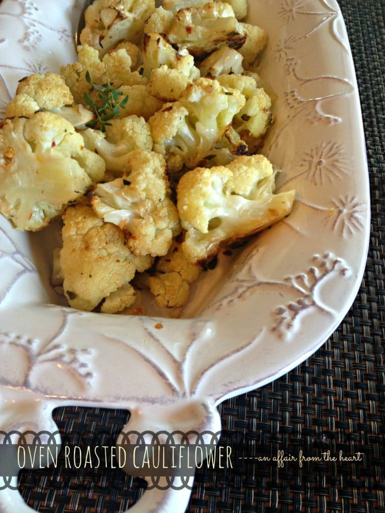 oven roasted cauliflower