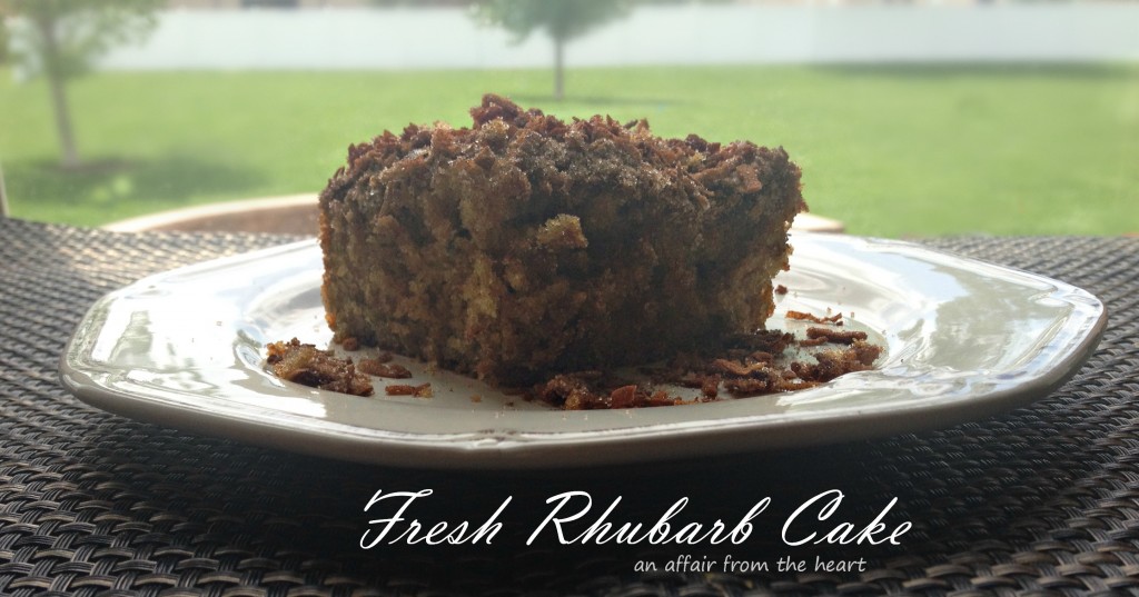 rhubarb cake