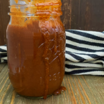 Red Enchilada sauce in a jar