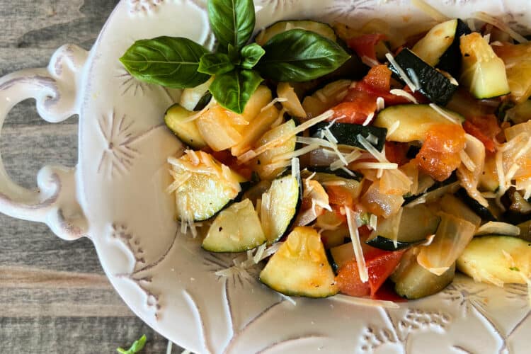 Zucchini & Tomatoes (Bone Fish Grill Copy Cat Recipe)