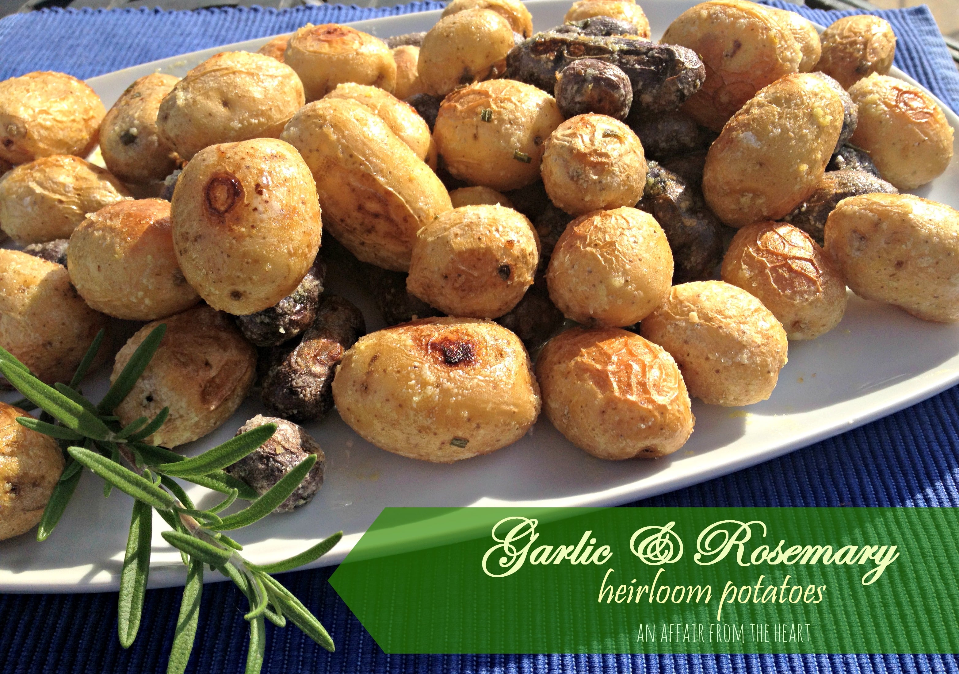 Garlic & Rosemary Heirloom Potatoes