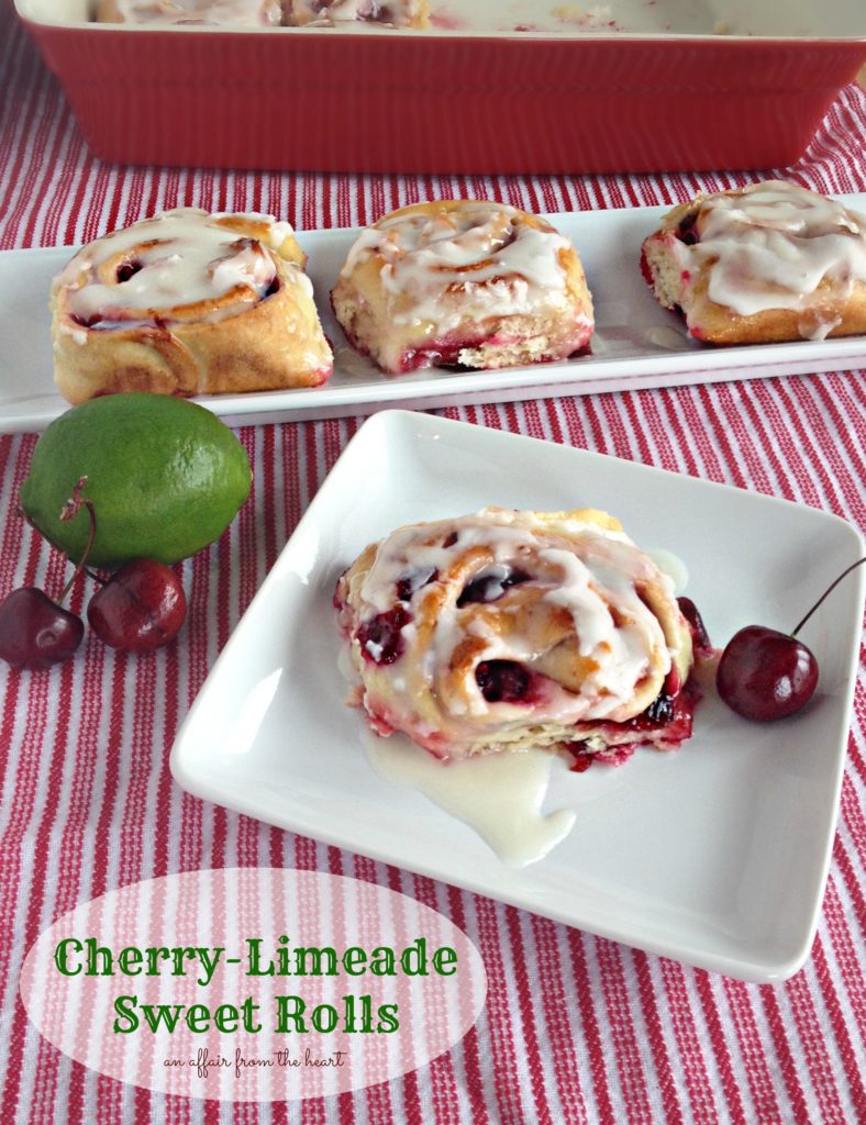 Cherry Limeade Sweet Rolls