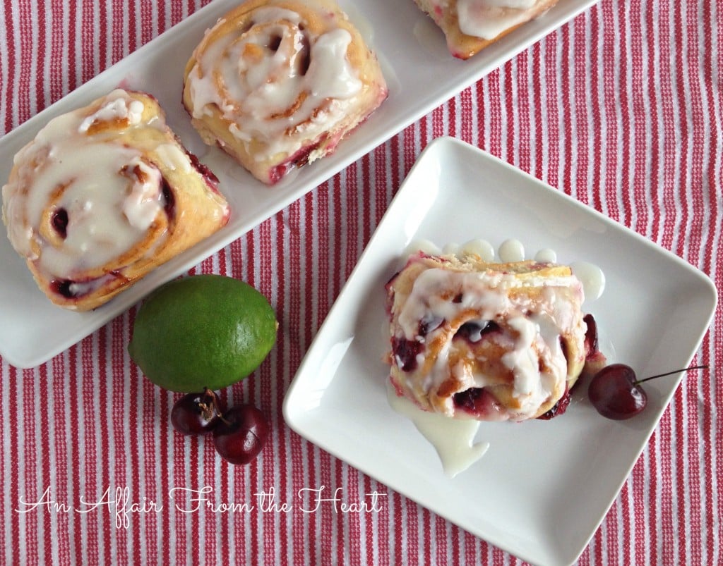 Cherry Limeade Sweet Rolls