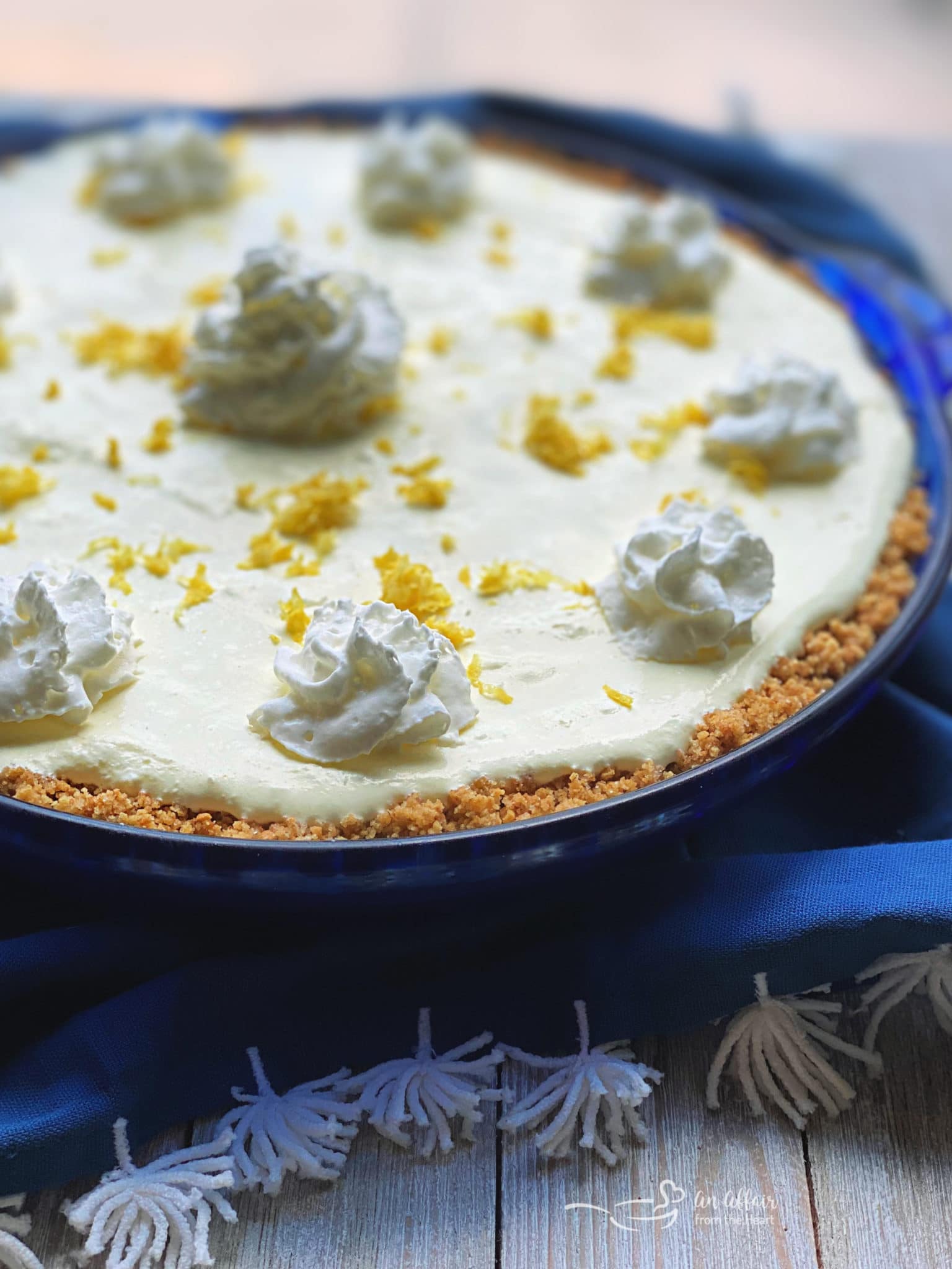 Simple Lemon Icebox Pie - Easy (No Bake) 4 Ingredient Dessert
