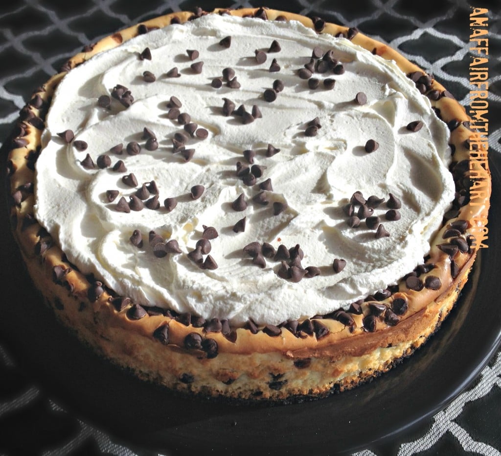 chocolate chip cheesecake topping