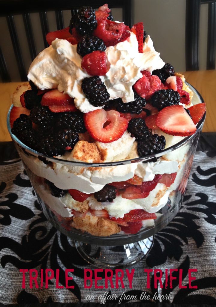 triple berry trifle