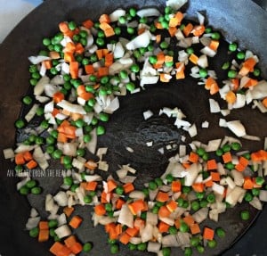 fried rice prep