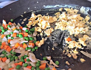 fried rice prep