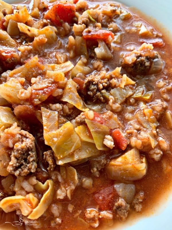 One Pot Cabbage Roll Soup