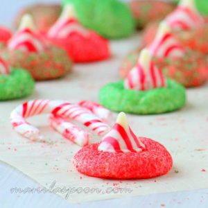 Candy Cane Blossom Cookies - Manilla Spoon