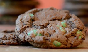 Chocolate Cookies with Mint Chips Feed Your Soul Too