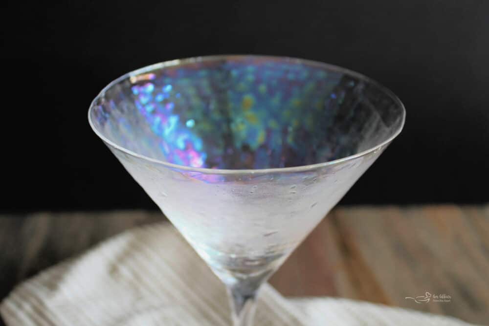 chilled martini glass