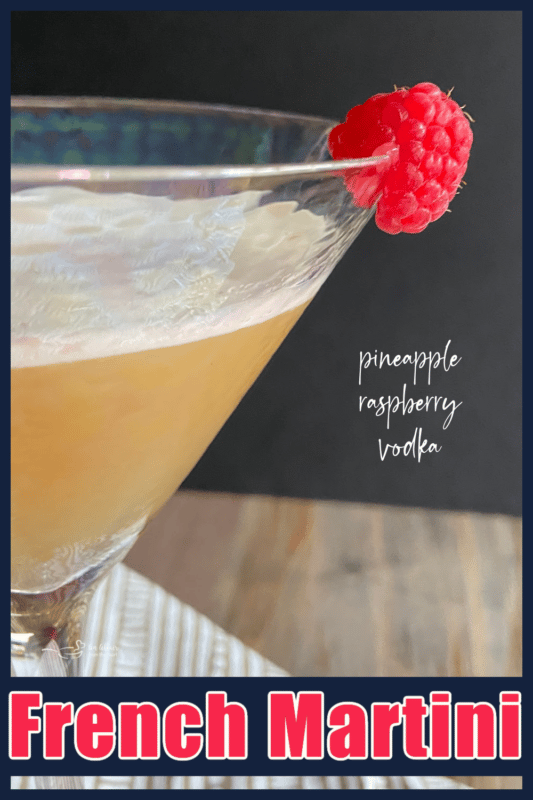 French martini recipe title banner