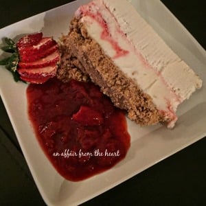 Strawberry Cheesecake Ice Cream Torte