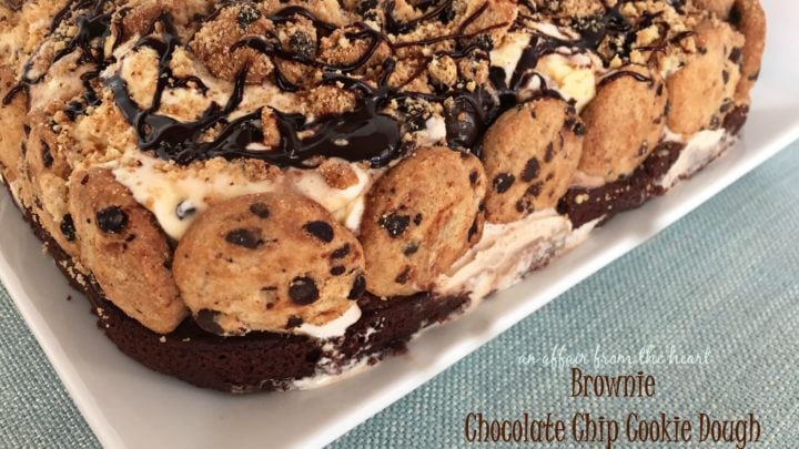 Poppie's Dough Gourmet Quadruple Chocolate Chip and Chocolate Chunk Brownies 4 - 1/4 Sheets/Case