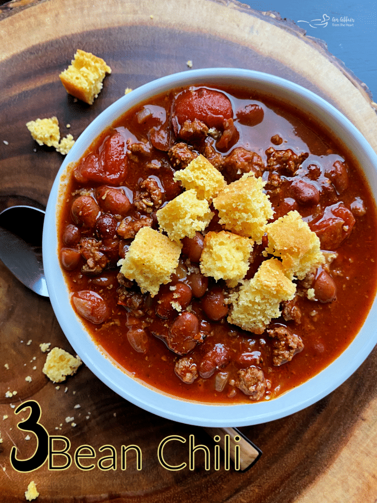 Three Bean Chili A Simple From Scratch Chili Recipe 7249