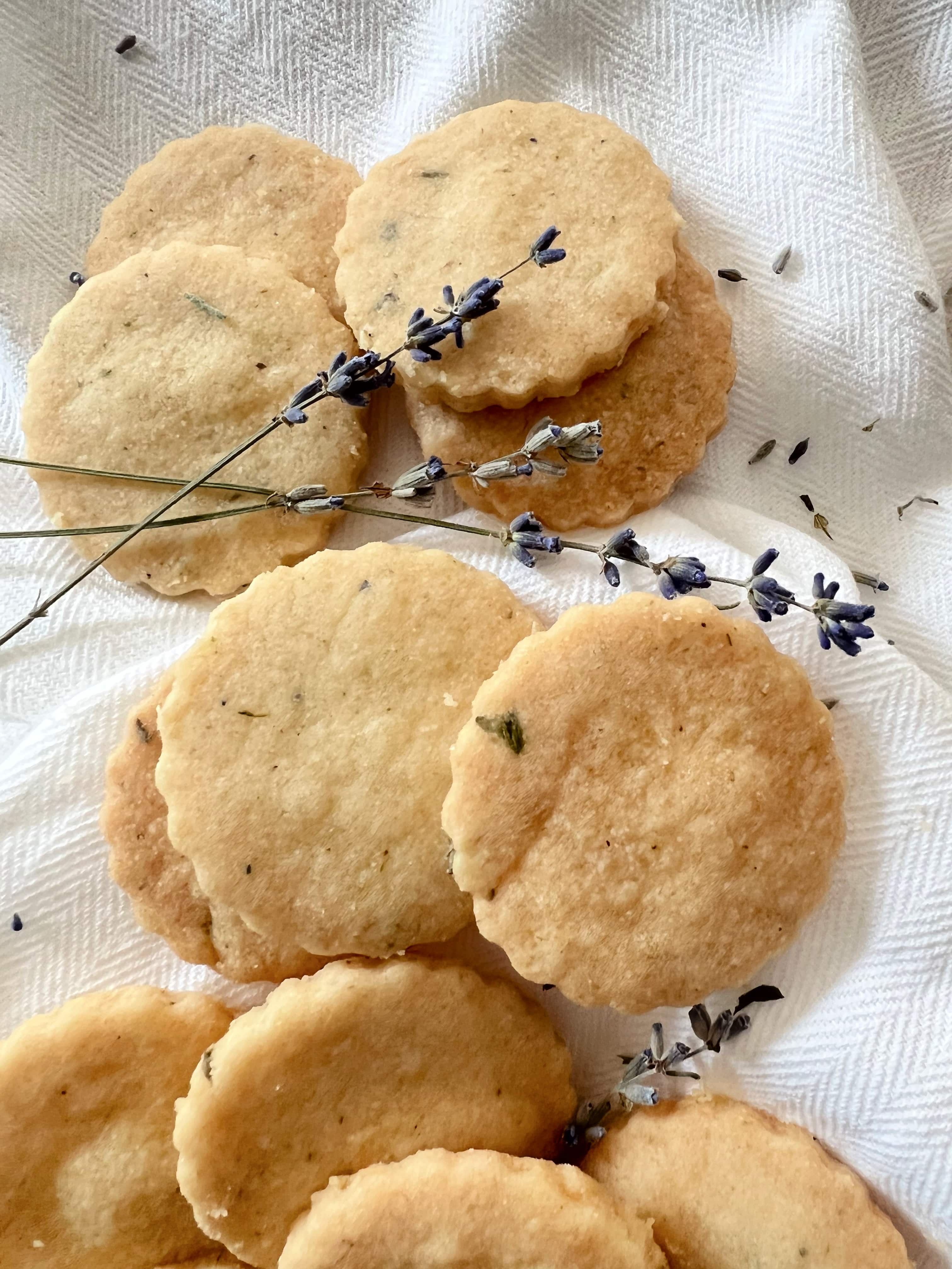 Lavender Shortbread (+ Lavender Strawberries & Cream)