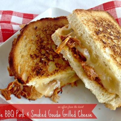 Apple BBQ Pork & Smoked Gouda Grilled Cheese