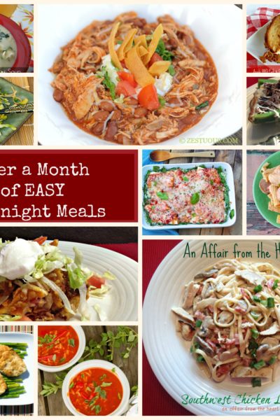 Over a Month's Worth of EASY Weeknight Recipes