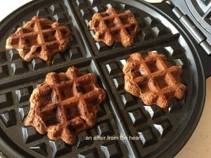 chocolate waffle cookies prep