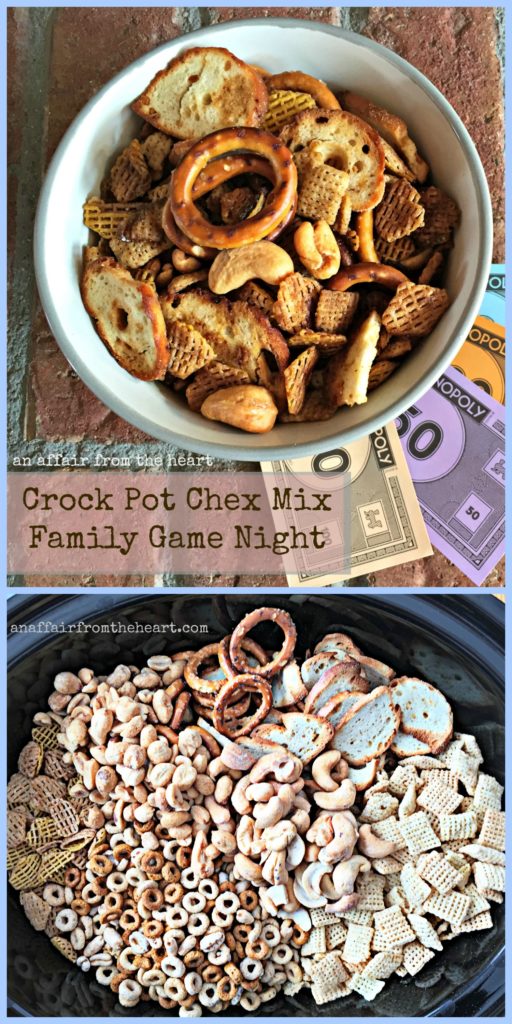 crock pot chex mix - hasbro game channel monopoly