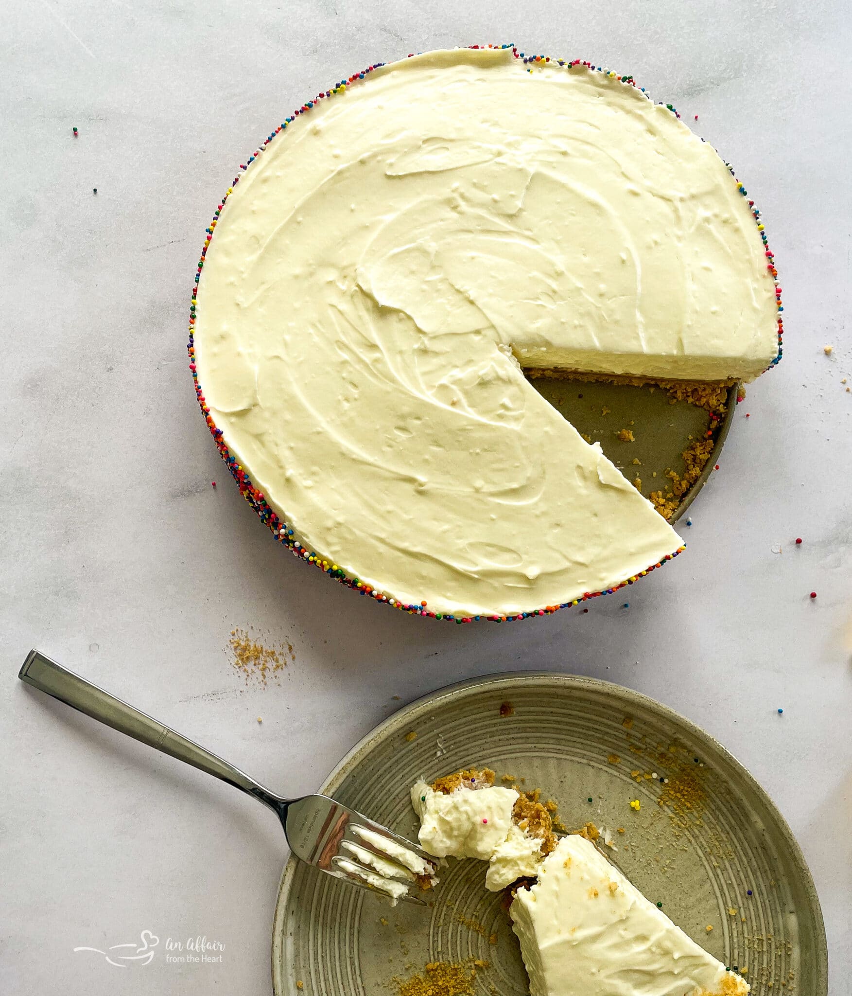 No Bake Marshmallow Cheesecake