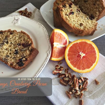 Orange, Cranberry, Pecan Bread