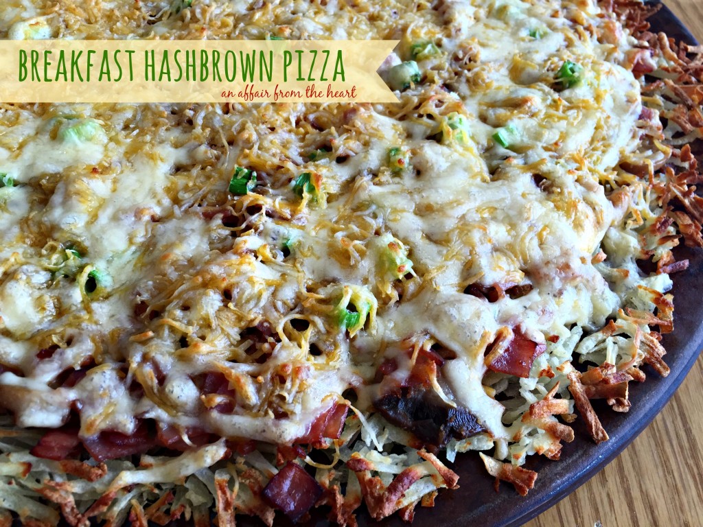 breakfast hashbrown pizza