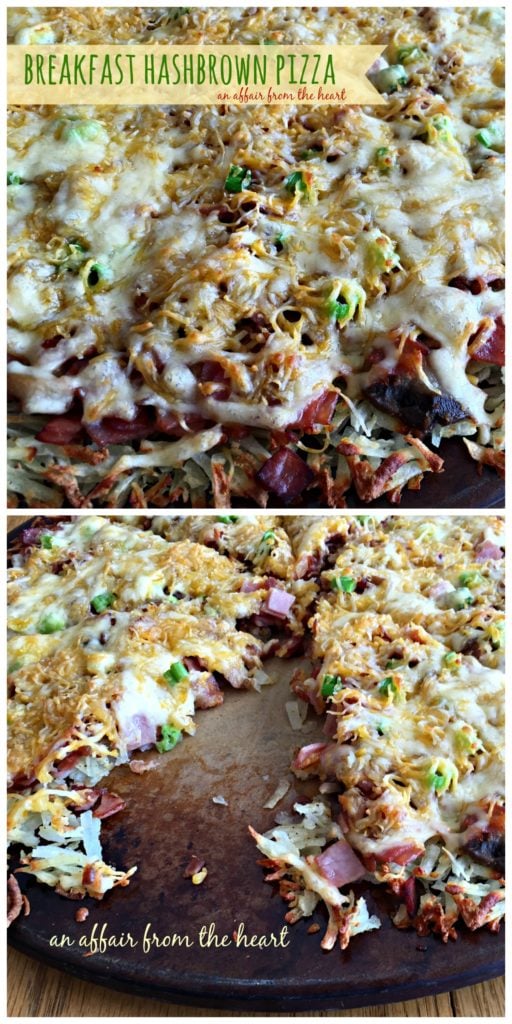 breakfast hashbrown pizza