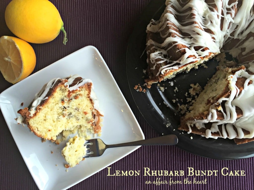 lemon rhubarb bundt cake