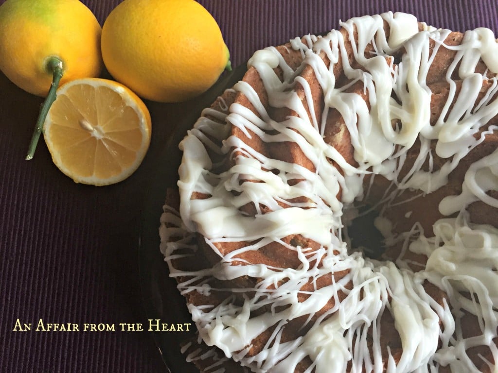 lemon rhubarb bundt cake 