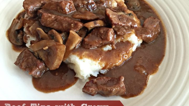 Beef Tips Gravy Served Over Mashed Potatoes Pure Comfort Food