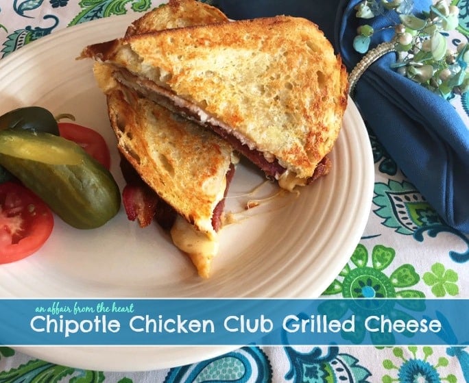 Chipotle Chicken Club Grilled Cheese