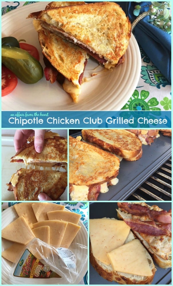 Chipotle Chicken Club Grilled Cheese