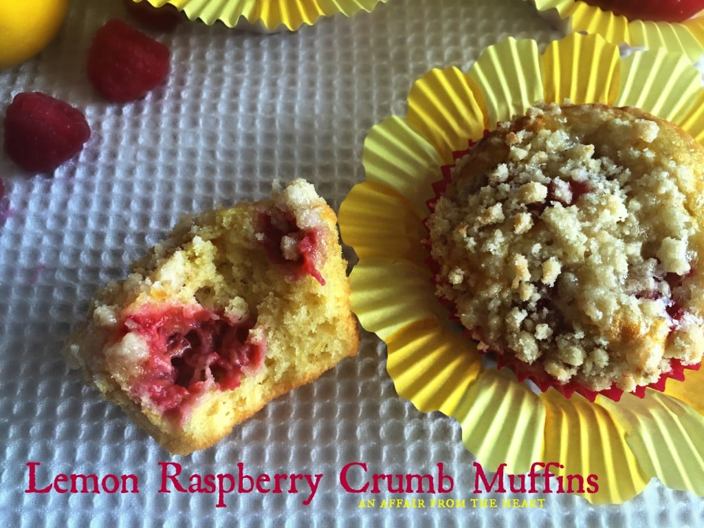 Lemon Raspberry Crumb Muffins