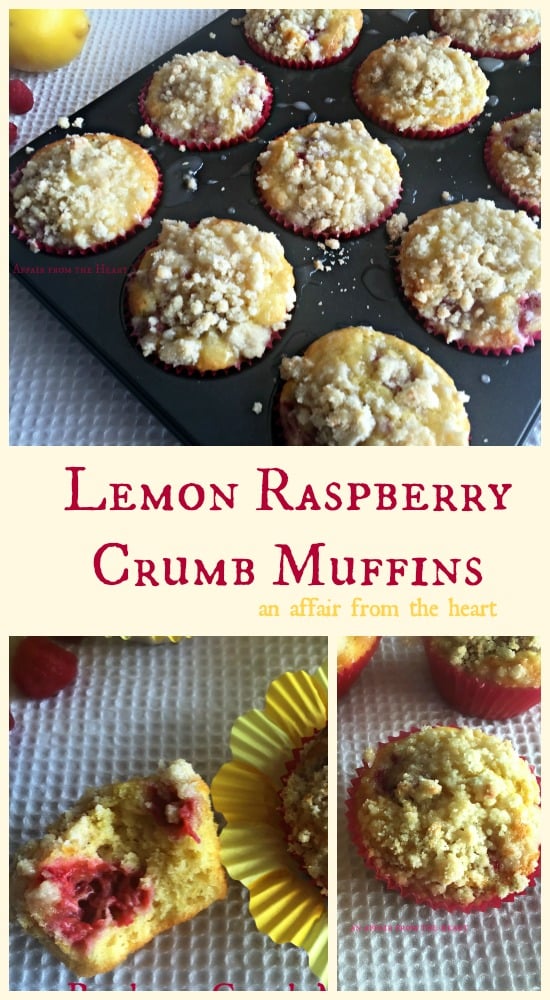 Lemon Raspberry Crumb Muffins