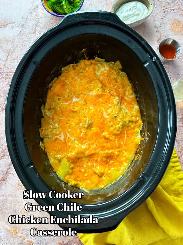 Slow Cooker Chicken Enchilada Casserole - A Mom's Take