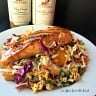 Sesame Ginger Salmon Over Crunchy Ramen Slaw