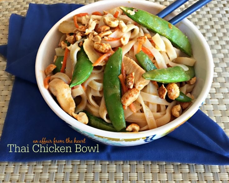 Close up of Thai Chicken Bowl