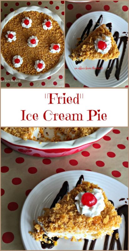 Fried Ice Cream Pie - Tastes just like your favorite Mexican Restaurant!