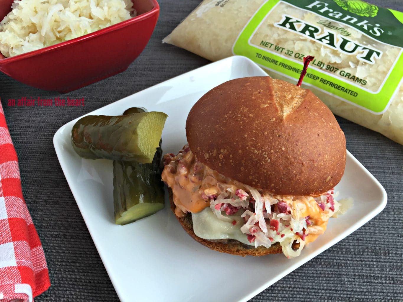 Spicy Bacon Kraut Burger Jalapeño Popper Meets Sauerkraut Burger