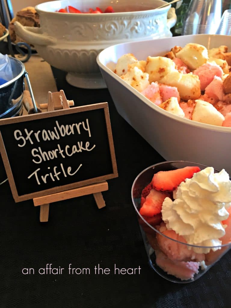 Individual Strawberry Shortcake Trifle