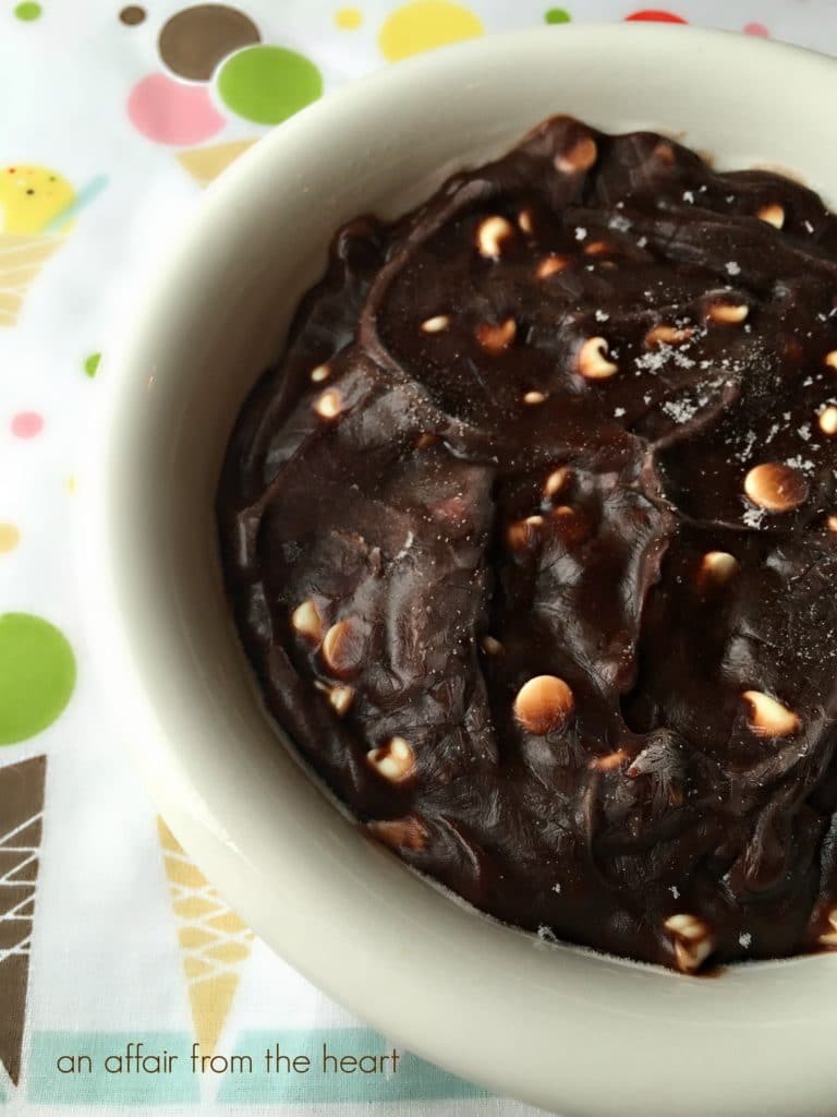 triple chocolate frozen pudding