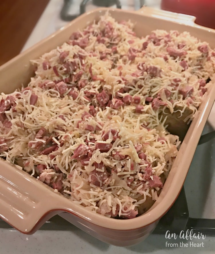 Rueben Stuffed Baked Potato