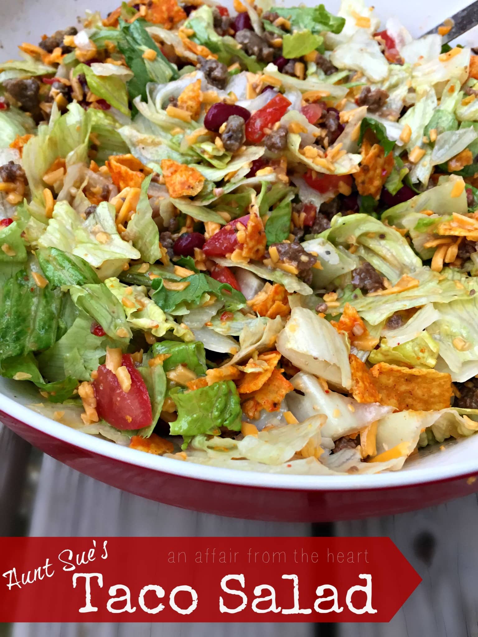 Aunt Sue's Doritos Taco Salad Recipe